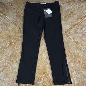 BURBERRY Children Black Ankle Zip Pant 10Y